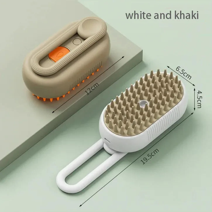 4-in-1 Cat & Dog Steam Brush / Pet Electric Spray Hair Removal Comb One Key Spray Anti-Flying Massage Brush