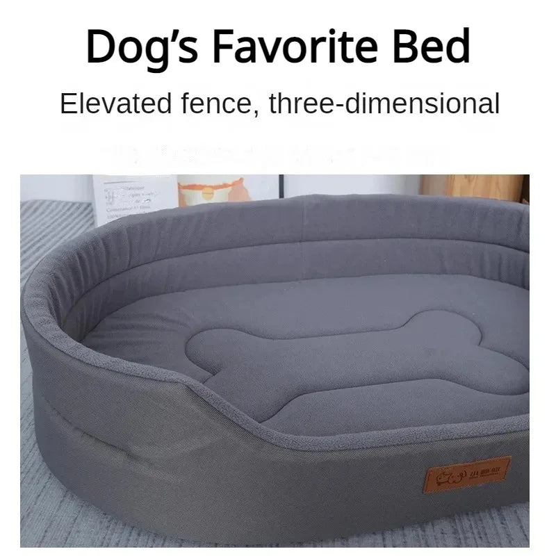 Premium Dog Cushion Pet Bed – Cozy & Fluffy Comfort for Your Pet! 🐾