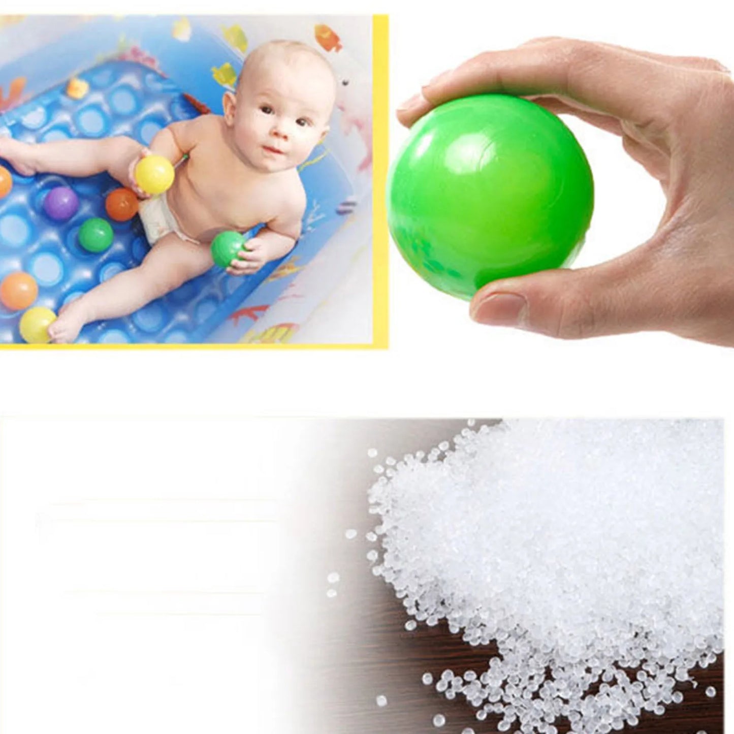 50/100Pcs Colorful Soft Plastic Ball Pit Balls - Eco-Friendly Play Balls for Kids 🎈