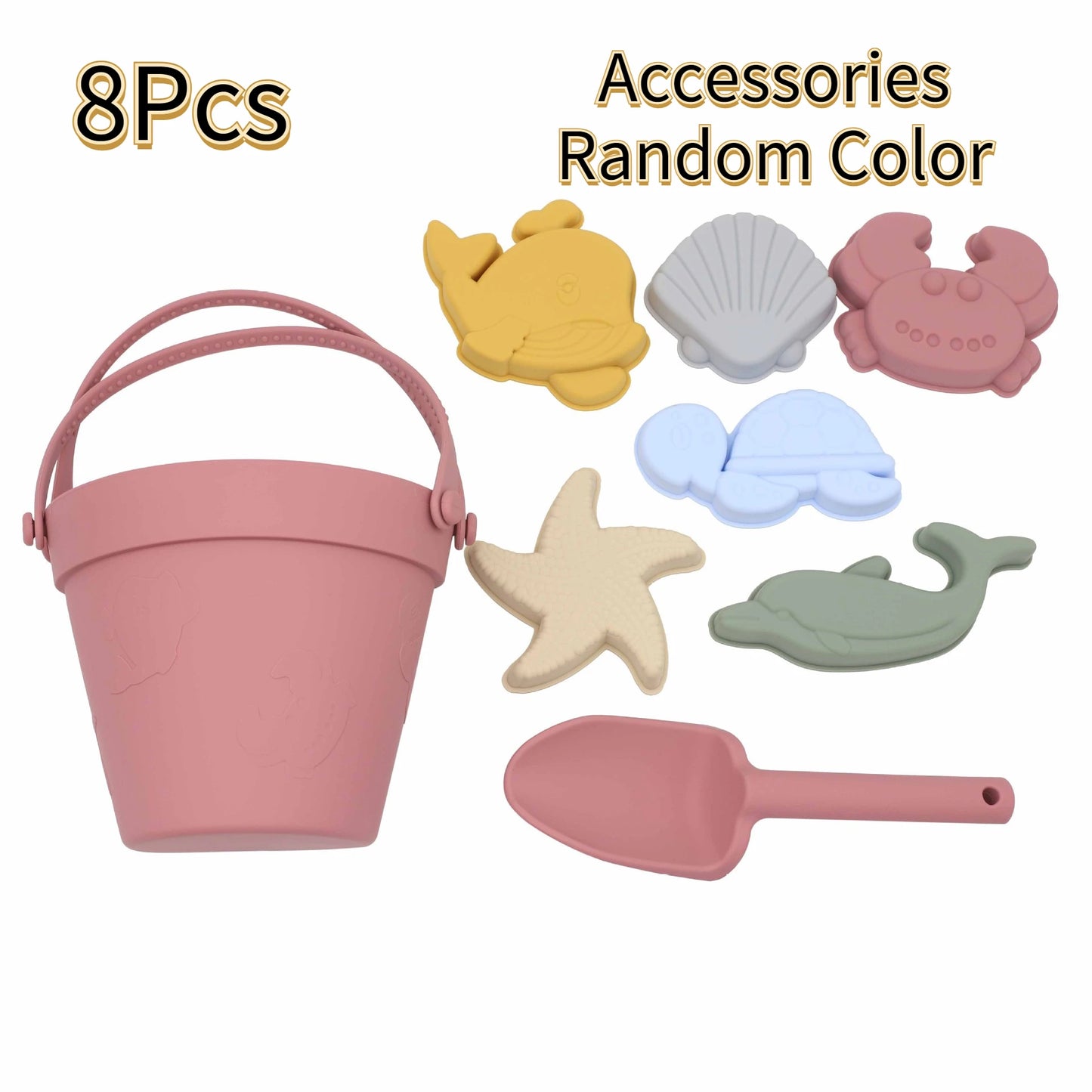 Silicone Beach Toys Set - Kids Sand Molds & Water Play Tools 🏖️