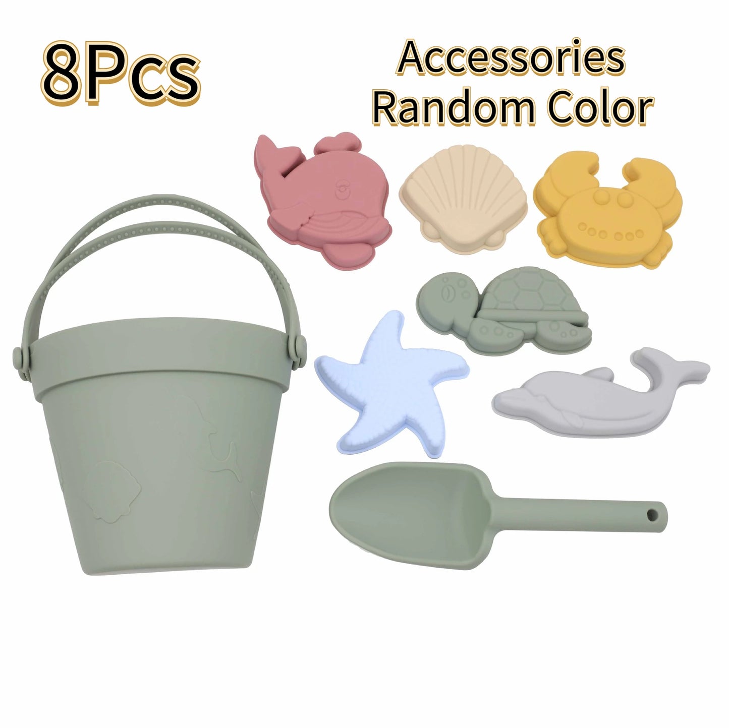 Silicone Beach Toys Set - Kids Sand Molds & Water Play Tools 🏖️