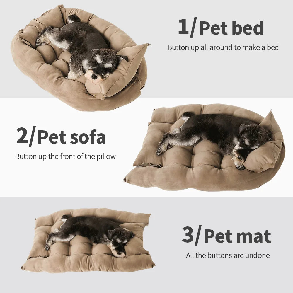 3-in-1 Multifunctional Dog & Cat Bed – Ultimate Comfort for Your Pet! 🐾